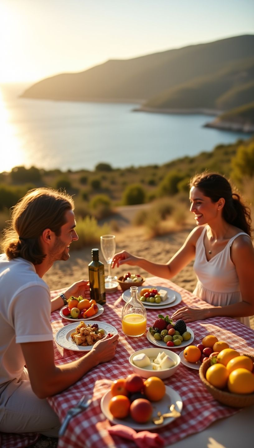 Δροσερές σαλάτες με φρέσκα μυρωδικά.