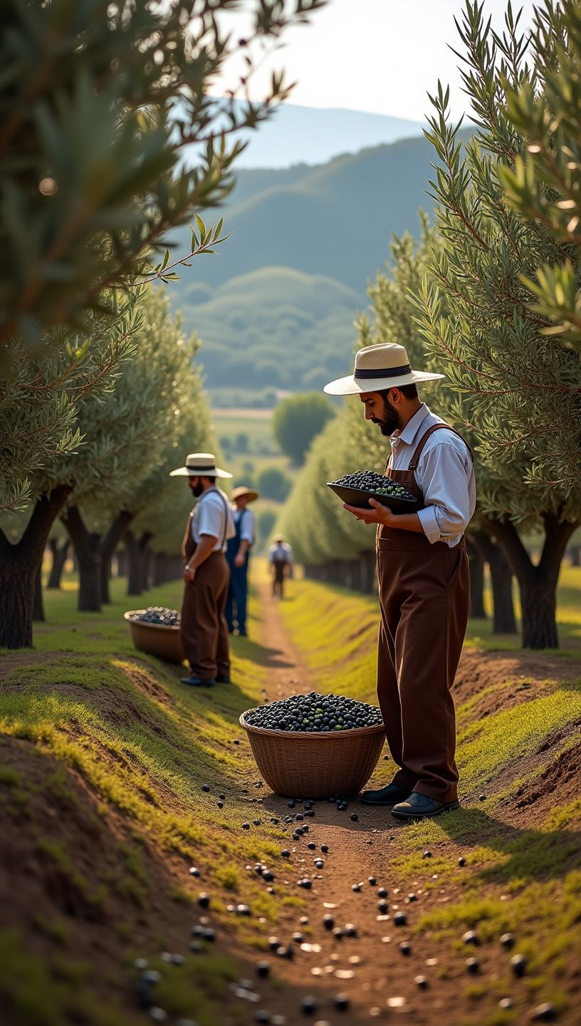 Σκηνή της αγοράς με πολύχρωμα προϊόντα και κόσμο.