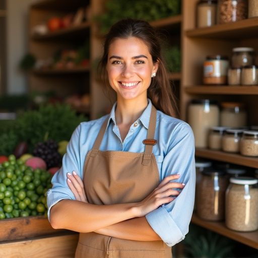 Φυσικά βιολογικά προϊόντα σε ράφια της αγοράς.